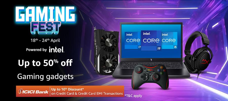 Arm yourself with the Lenovo IdeaPad gaming laptop and enjoy up to 70% off on gaming accessories! Don't miss out on the incredible deals @amazonIN #AmazonGamingFest
