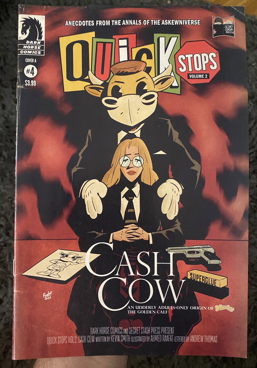 #Comics #NCBD Quick Stops #4 from @DarkHorseComics by @ThatKevinSmith @TheAhmedRaafat @fatmanscomics Continuing the origin of everyone’s favorite fast food mascot MOOBY! Loving this book. Kevin’s giving us a great look in to an icon of the Askewniverse & Ahmed’s art is great!