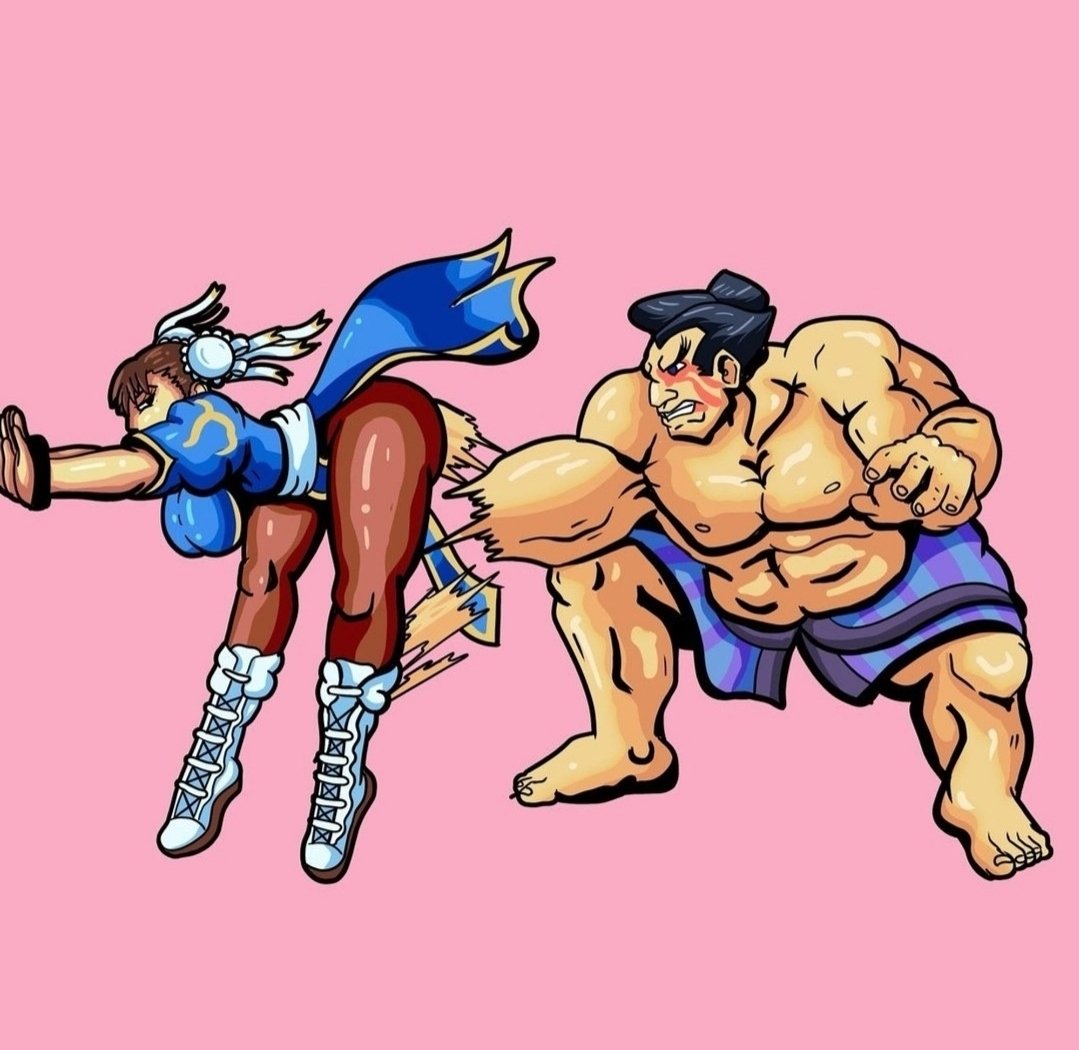 Wouldn't be #FreakyFriday without some gaming freakiness! Not sure what to call this move?? Lol #StreetFighters #ChunLi #EHonda