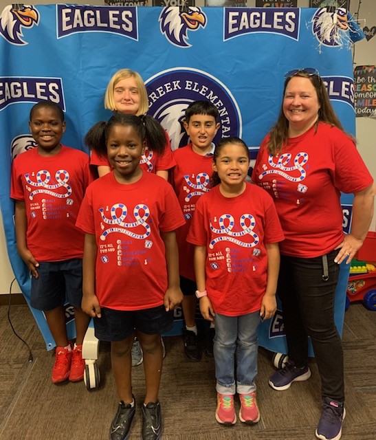 Good luck to our Battle of the Books team! This team has been practicing hard and are ready to go!