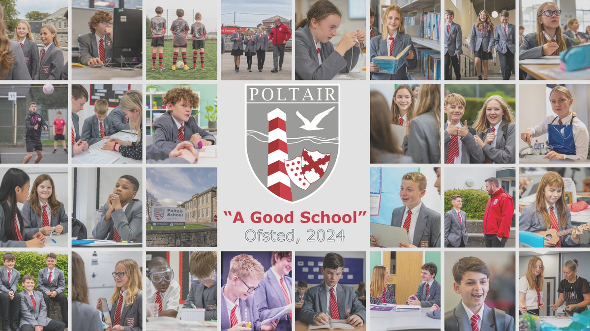 PoltairSchool's tweet photo. 🎉Exciting news!🎉 We're over the moon to announce our recent Ofsted inspection results: Poltair has achieved a 'Good' rating, with outstanding recognition in Behavior &amp; Attitudes, Leadership &amp; Management, and Personal Development. Read the full report at https://t.co/NSoCzMVqzR https://t.co/4spYIgtjBQ