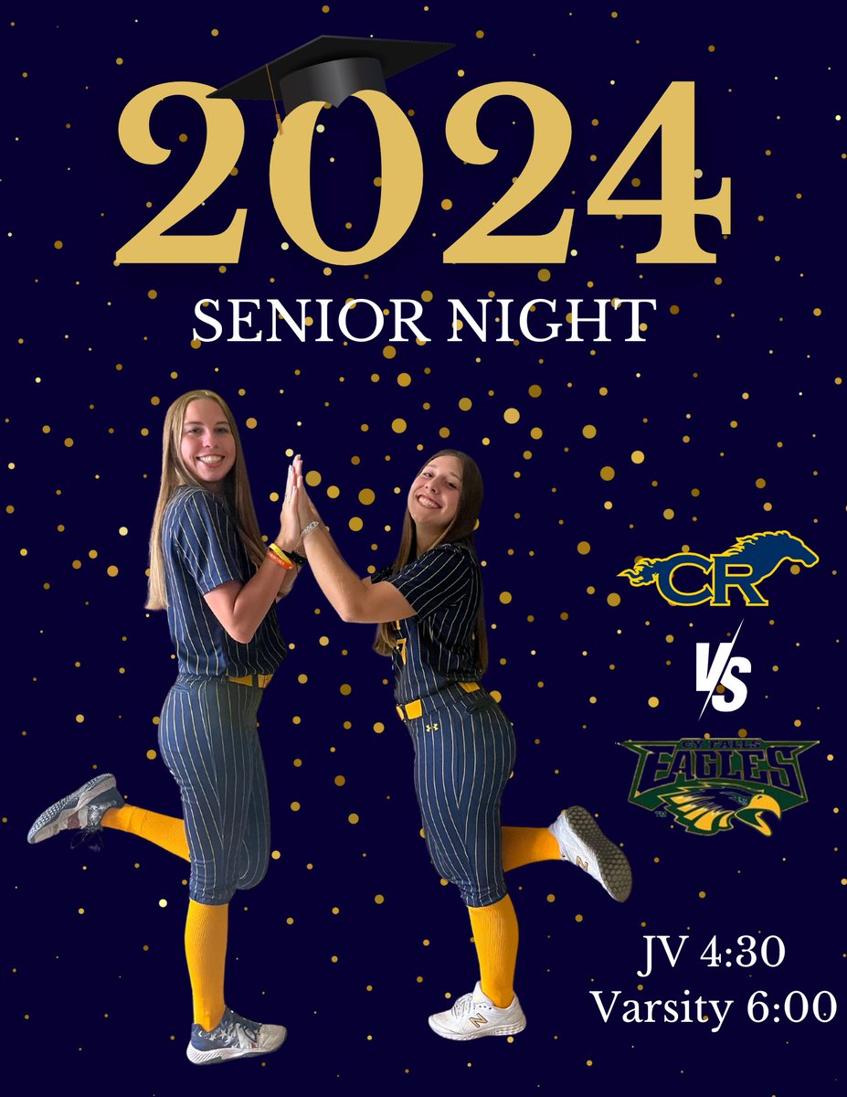 It’s senior night! We hope you can join us for this special evening. Please plan to stay for our senior celebration after the game! Ticketing Info: cfisd.hometownticketing.com/embed/event/42…