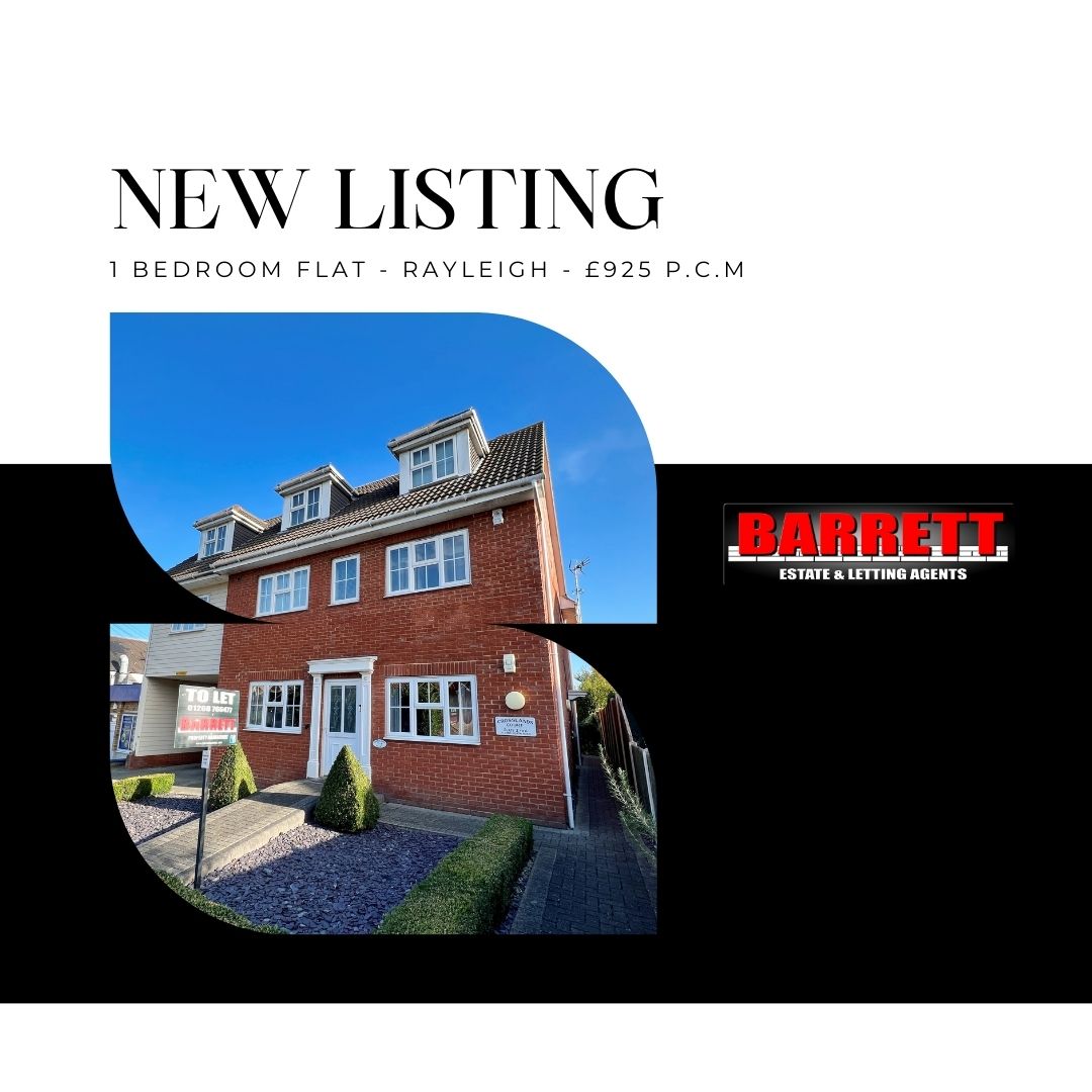 Step inside this excellent one bedroom first floor flat situated in this most convenient location, within a 5 minute walk to RAYLEIGH high street. 

barrettestates.com/property/1-bed…