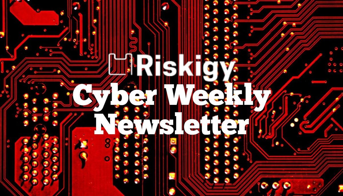 Cyber Weekly Newsletter for April 19th 2024. The weekly Security, Tech and Cybercrime newsletter from Riskigy's vCISO Cybersecurity team. Cybersecurity awareness tips and alerts from @Riskigy to empower your team to #BeCyberSmart #CyberAware riskigy.com/blog/f/cyber-w…