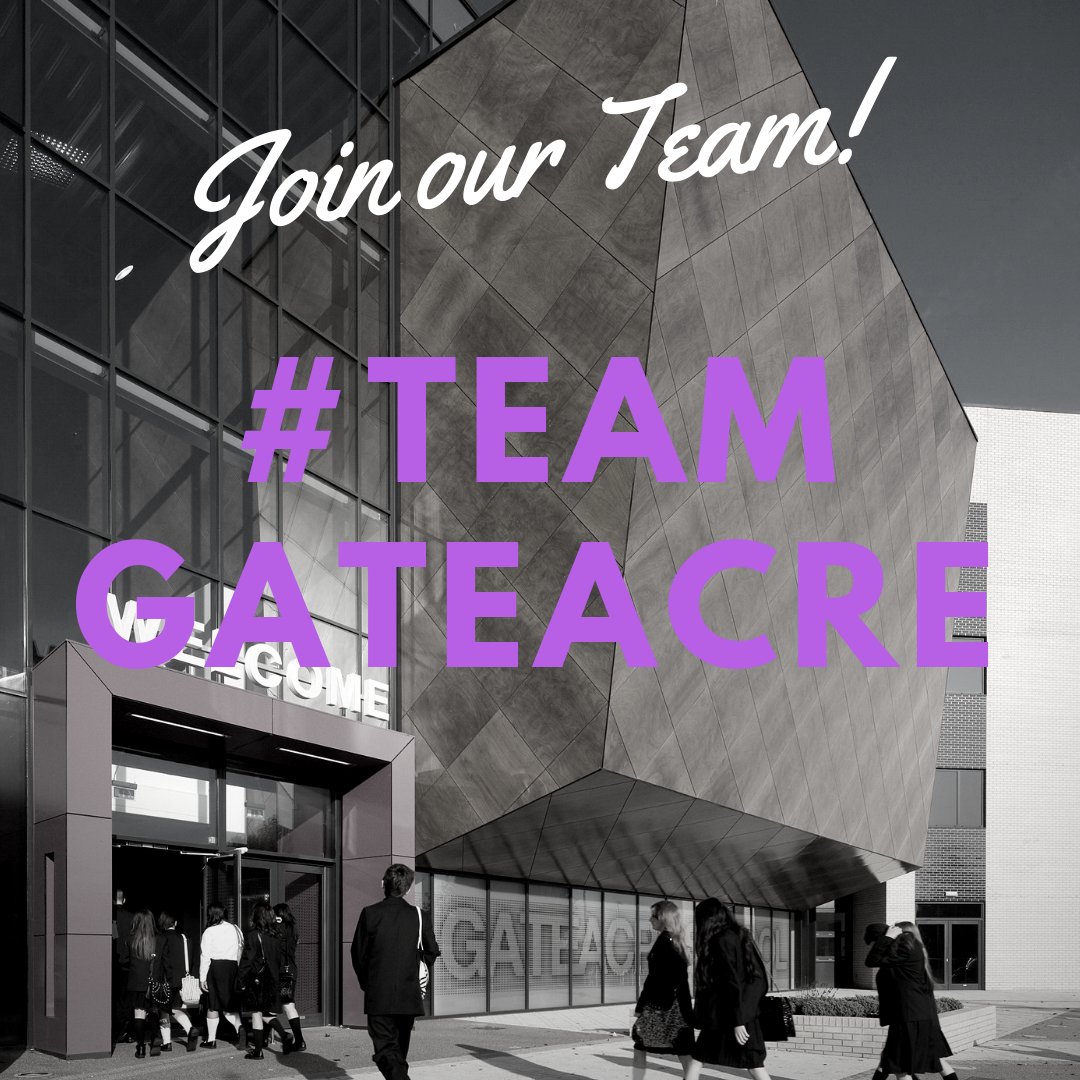 Opportunities to join our team as a PE Teacher. Take a look at vacancies on our website or click this link and join #TeamGateacre 👉 ow.ly/Twtt50RhVub @SI_Liverpool @llpartnership @lpoolcouncil @gateacrepe #GateacreSchool #GateacrePE