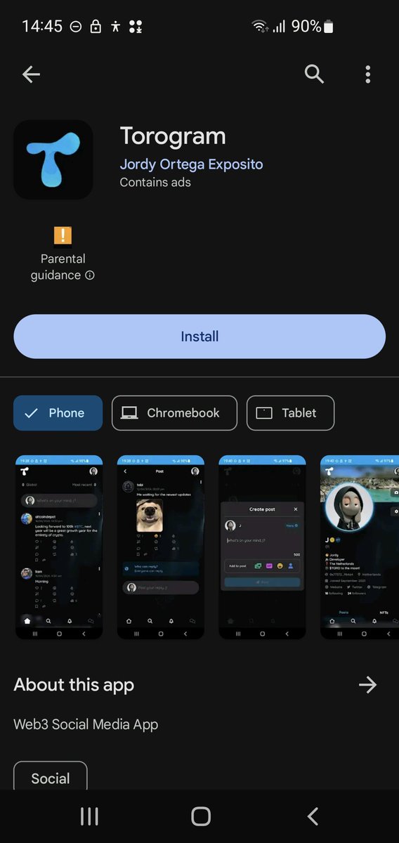 RiseOfDegenOZ's tweet photo. Get ready to experience the power of $TORO on the go! 📱 Now available for download on both the #iOS App Store and #Google Play Store! Don't miss out on this game-changing opportunity! 🔥 #Crypto #Torogram #MobileApp #SocialFi #Crypto #ERC20 #ETH https://t.co/Xi2vgtTGEZ