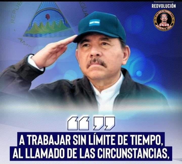 Daniel Ortega presidente de Nicaragua líder de América vencedor de ataques directos de EEUU, contra el proceso revolucionario les ha vencido legalmente en la Haya, derrotó Golpe de Estado violento y en el terreno goza del amor del pueblo. #SomosPLOMO19 #SomosVictoriasVerdaderas