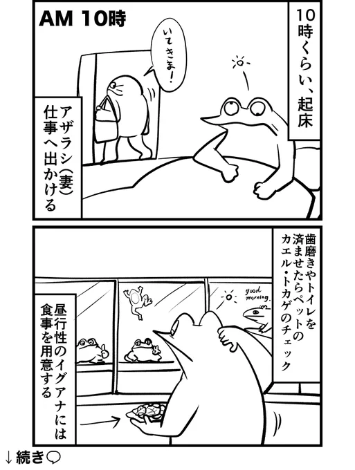 とある漫画家兼イラストレーターの1日を漫画にしてみた1/2 