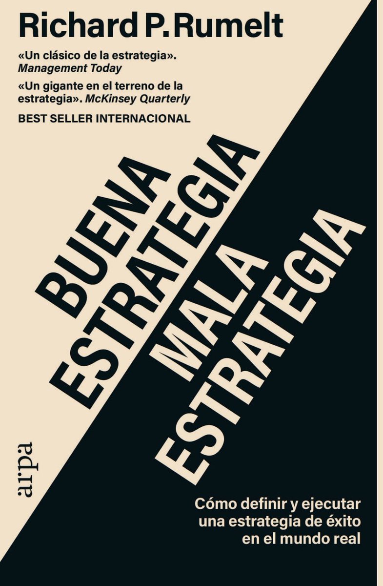 Vanesa_BM's tweet photo. 'Una buena estrategia reconoce honestamente los retos a los que nos enfrentamos y proporciona un enfoque para superarlos'

#BuenaEstrategiaMalaEstrategia https://t.co/sGQQBd4Q7O