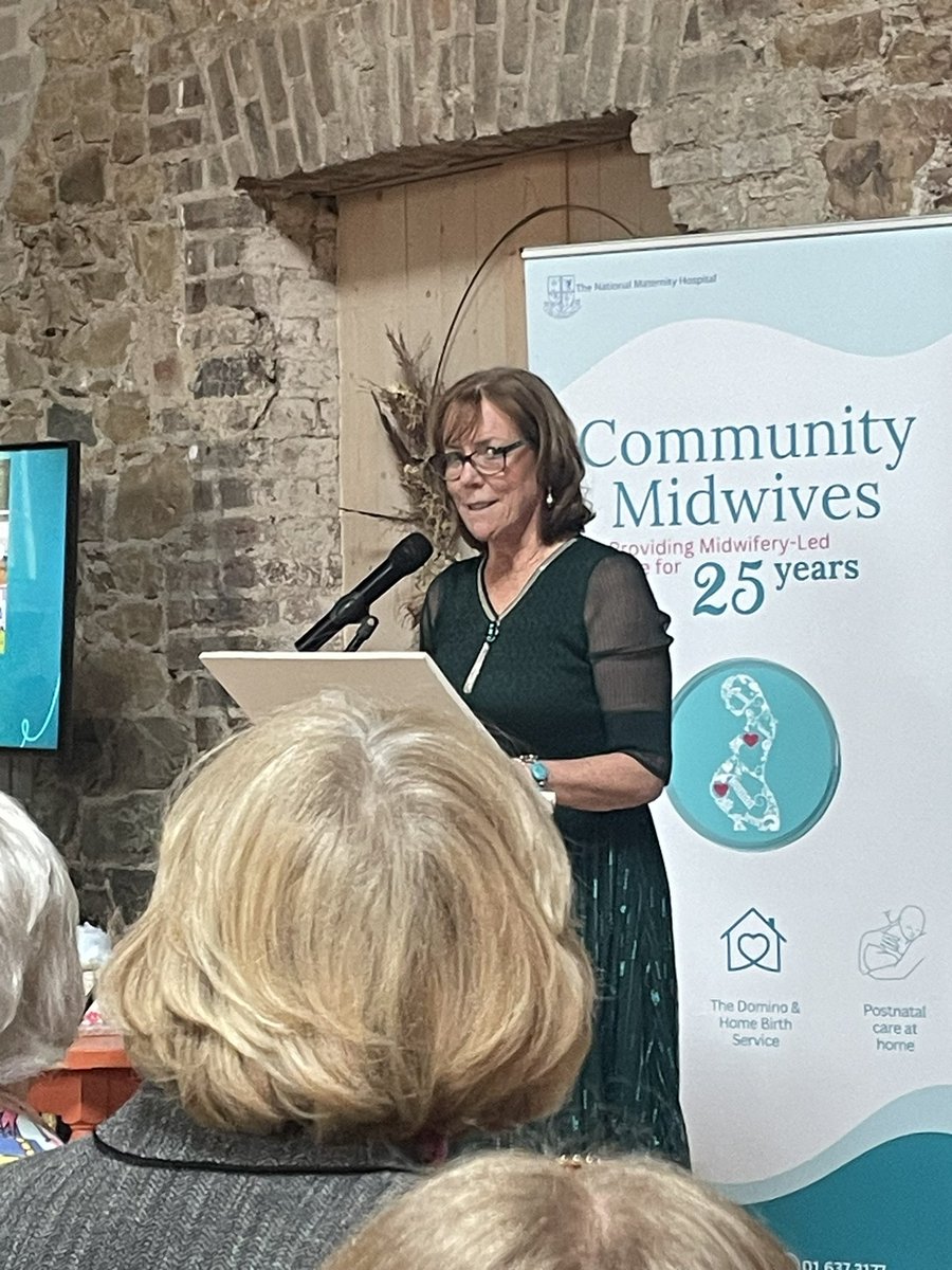 @Marybrosnan13 Director of Nursing & Midwifery @_TheNMH thanking all who have helped keep the Community Midwifery Service going over 25 years. From the first midwives to those keeping it going today, the MDT in the hospital, @IEHospitalGroup @NWIHP @DonnellyStephen @chiefnurseIRE