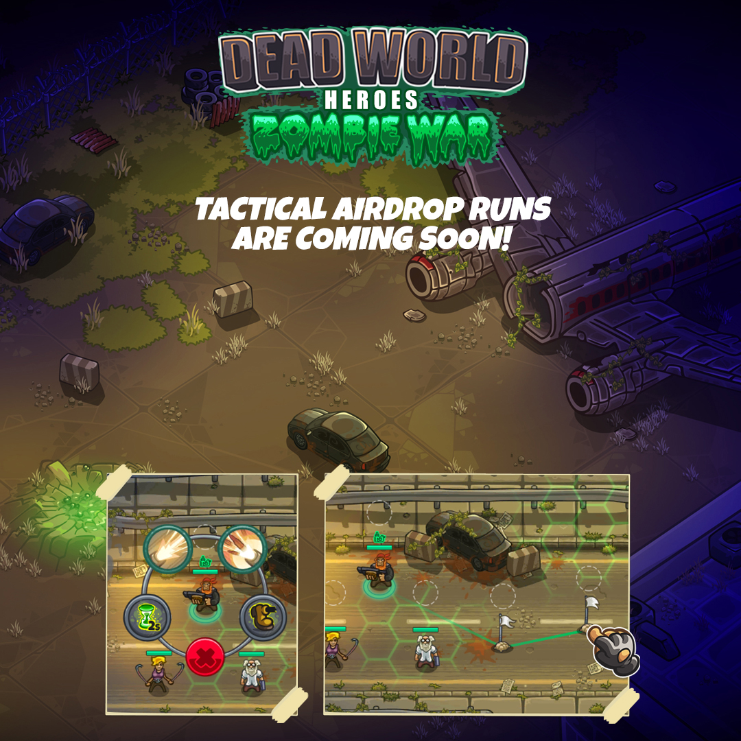 A very little infocrumb from the upcoming airdrop runs where you can test your exceptional #tactical skills and your #strategy in the middle of a #zombieapocalypse Yeah it's an #IndieGameDev and if you have questions, give it to me!