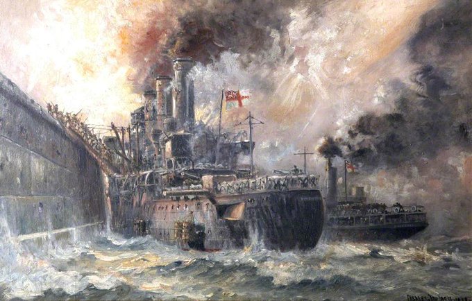 Today in 1918, the Royal Navy attempts to knock out the German U-boat base at the Belgian port of Zeebrugge. Although vessels are scuttled at the mouth of the harbour and nearby Ostend, the subs are sailing again within days. Britain suffers more than 500 casualties in the raid