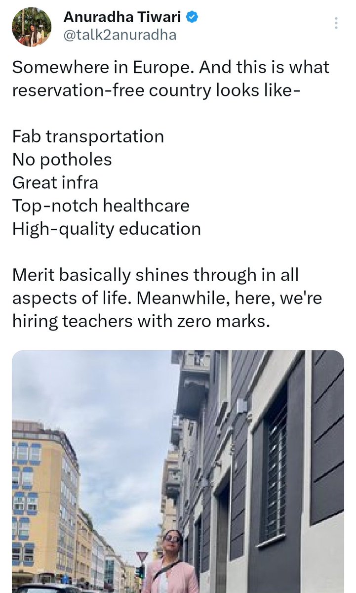 neha_laldas's tweet photo. Anuradha: Worried about infrastructure, healthcare, education, transportation & thinks merit should be valued!

Suryakant: Worried about janeu, marriage, temple, menstruation & thinks smoking on middle of street is an achievement!

Difference b/w non-reservation & reservation user👇