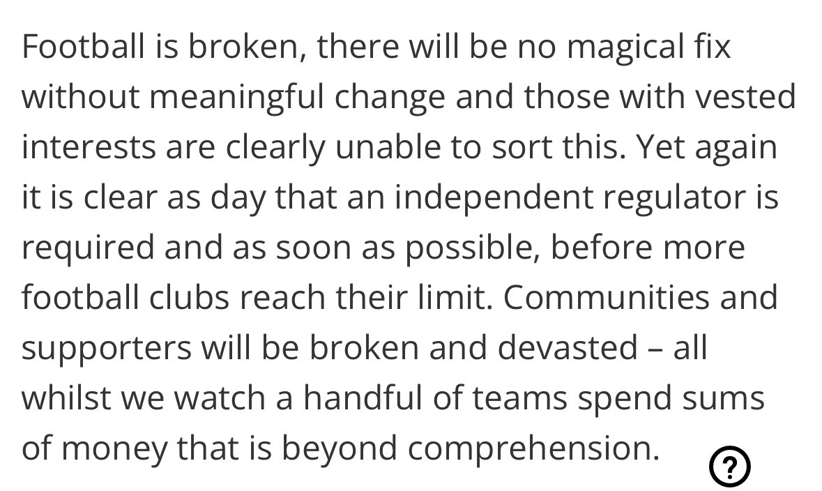 This paragraph 👏🏼👏🏼👏🏼 My club.
