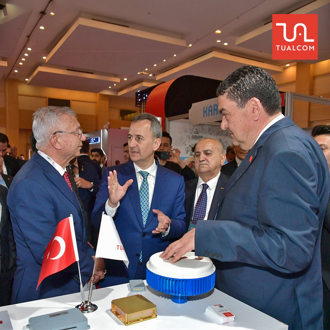 TUALCOM's tweet photo. Savunma ve Havacılıkta Endüstriyel İşbirliği Günleri'nde standımızı ziyaret eden değerli misafirlerimize teşekkür ederiz.
#ICDDA #TUALCOM https://t.co/qhnxh0IBUn