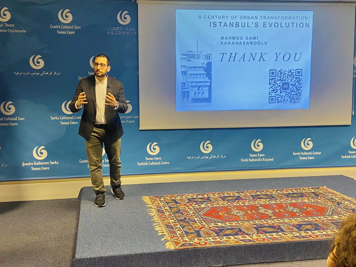 🏙️ Yesterday, we hosted an enlightening talk on urban transformation in Istanbul by Mahmud Sami Karahasanoğlu! From population shifts to governance impacts, the discussion sparked crucial insights on sustainable urban development. Let's keep the conversation going