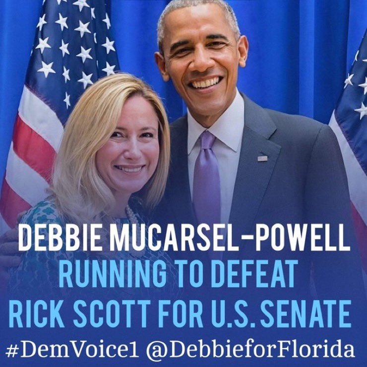 Rick Scott has been plotting to take away your SS & Medicare for years. Now he has the GOP going along with it too. Time to save Florida by voting blue. Vote for Debbie Mucarsel -Powell! Time for Dems to lead! #Allied4Dems #Fresh #DemsUnited
