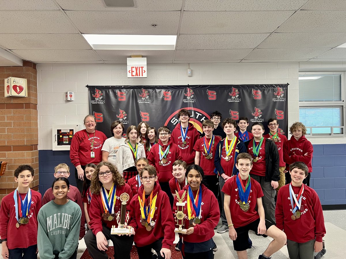 Good luck to our Science Olympiad Teams heading to State! 👏 ⁦<a href="/AHSD25South/">South Middle School</a>⁩ ⁦<a href="/StevePerkinsEDU/">Steve Perkins, Ed. D.</a>⁩