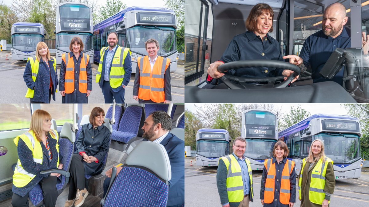 Leeds West MP and Shadow Chancellor @RachelReevesMP visited our Bramley depot today with @MarkJSewards as we complete the largest fleet of zero emission buses in West Yorkshire. She was keen to hear how we’ve partnered with @WestYorkshireCA to improve bus services 🚍