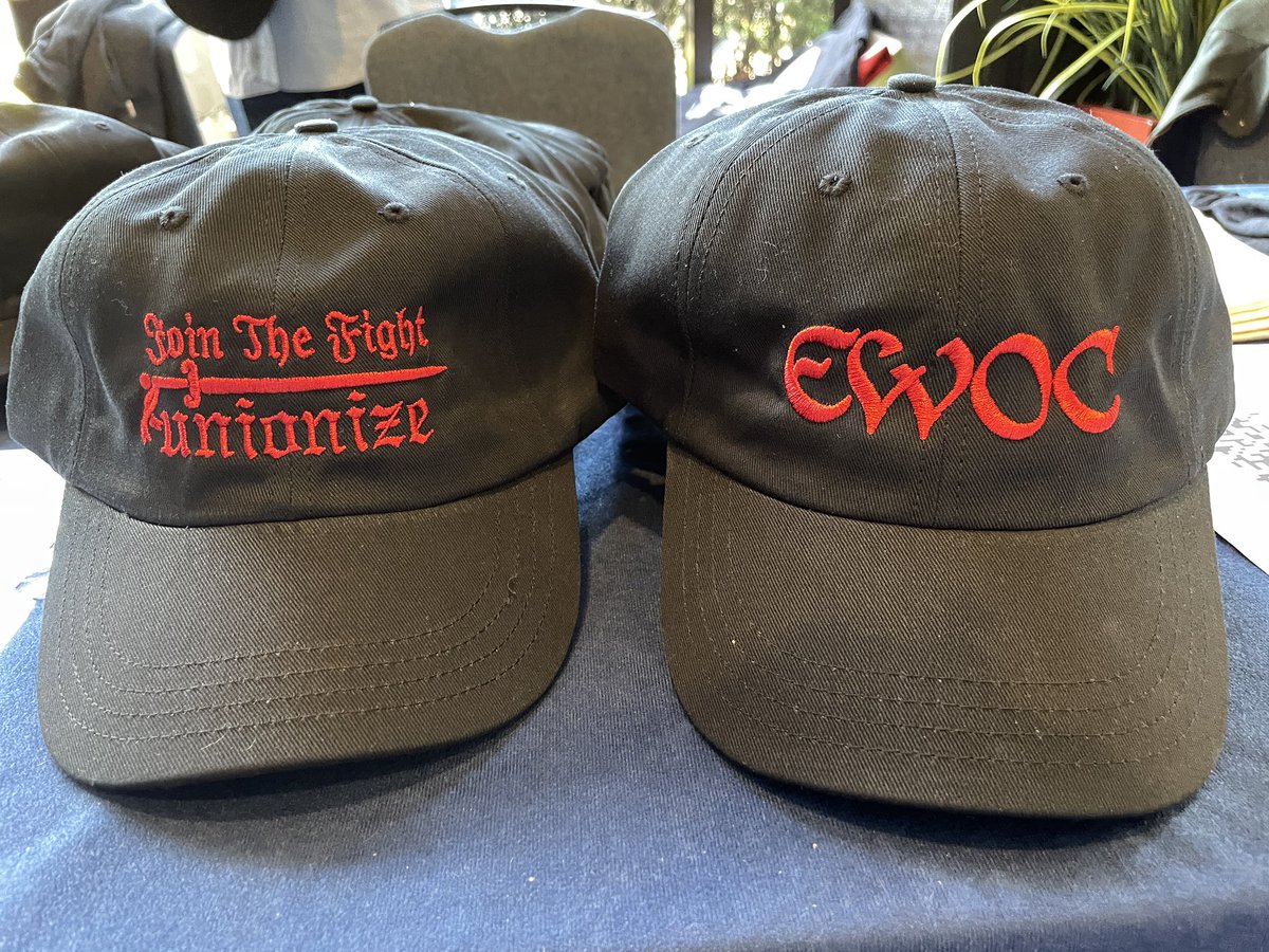 organizeworkers's tweet image. Fighting the boss never looked so good ⚔️

Come check out our new merch debut at Labor Notes 2024! Exclusive wares include: new hats, new tote, new stickers, and a never before seen long sleeve. Interested?