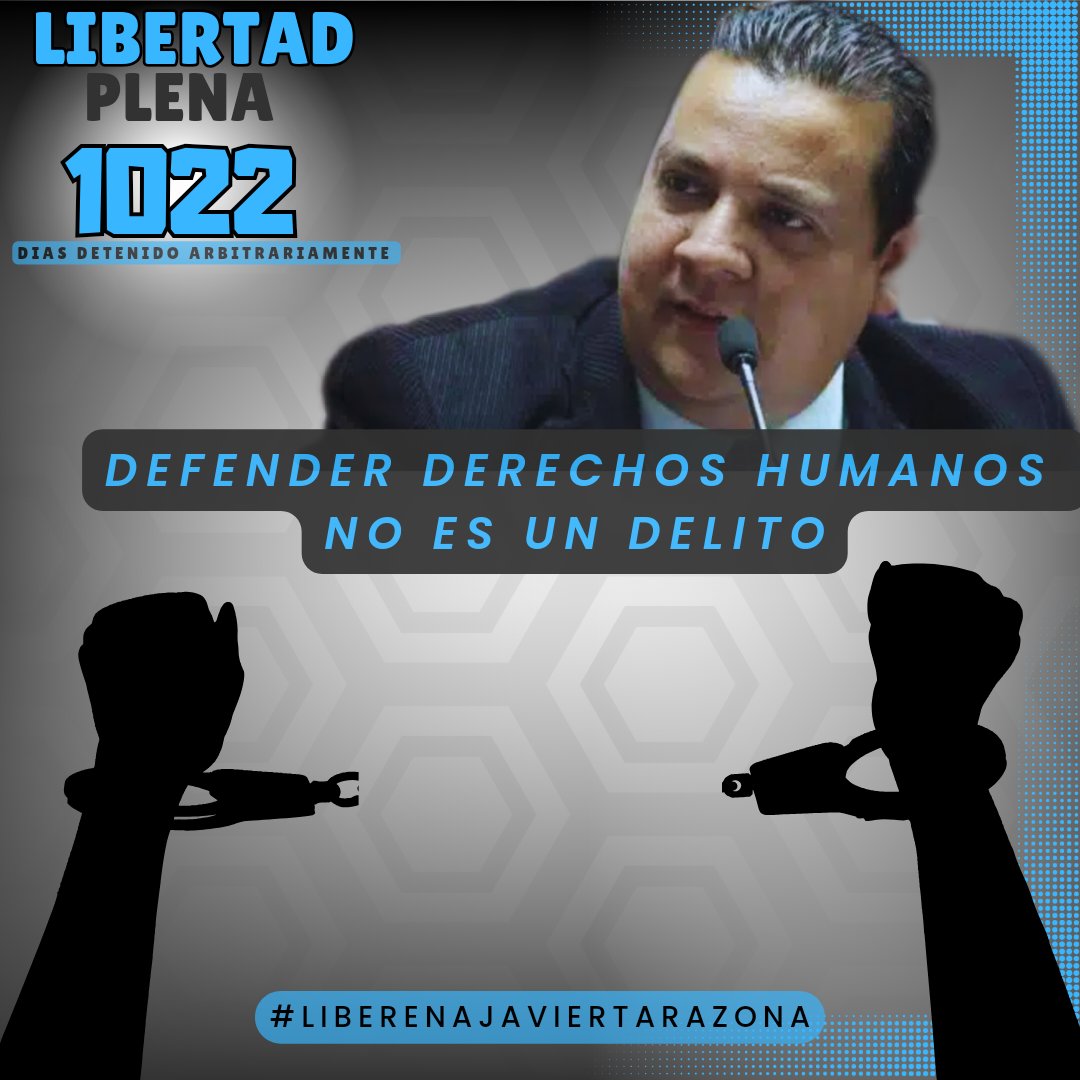 #19Abril | @javiertarazona, defensor de #DDHH y director de @FundaREDES_ lleva 1022 días de detención arbitraria y privación ilegítima de libertad. ¡Defender derechos humanos no es un delito! Libertad plena e inmediata. #LiberenAJavierTarazona