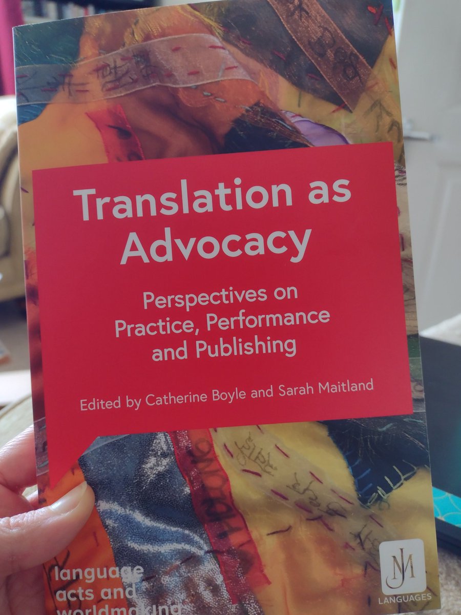 So thrilled to see an entire chapter on @LoudTranslators in TRANSLATION AS ADVOCACY, out soon from @johnmurrays! A million thanks to @DrKatieBrown.