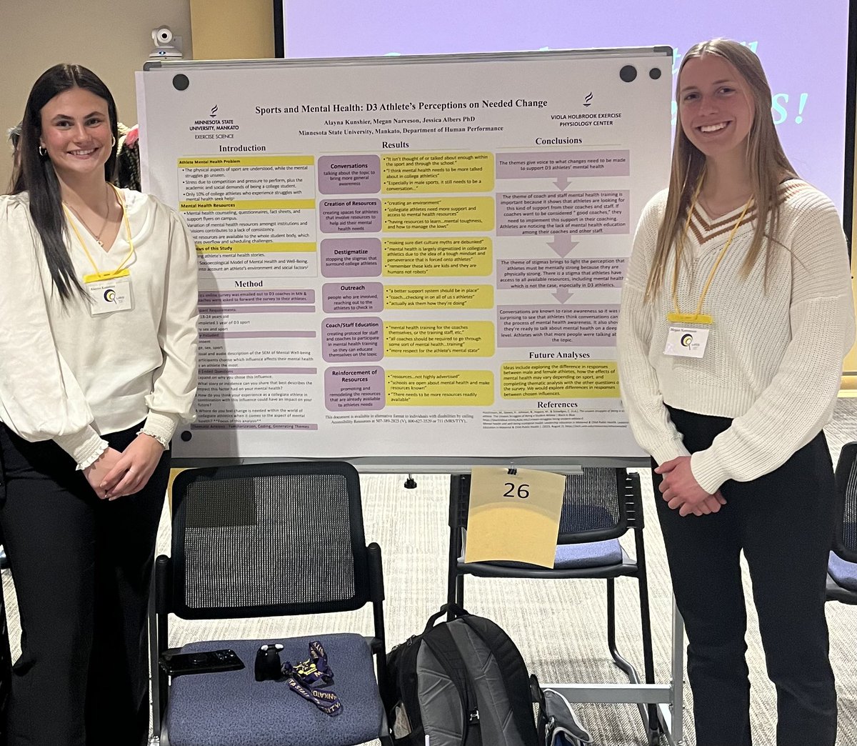 Proud of our Exercise Science students presenting at <a href="/MNSUMankato/">Minnesota State Mankato</a> <a href="/URC_MSUMankato/">URC at MNSU Mankato</a> Undergraduate Research Symposium. <a href="/MNSU_AHN/">MNSU Mankato AH&N</a>