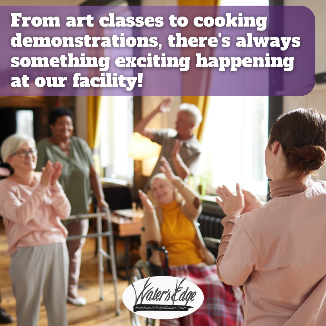 Watersedge_epic's tweet photo. 🌷 Spring is a time of renewal and rejuvenation, and our residents are embracing the opportunity to try new things and learn new skills. From art classes ��� to cooking demonstrations 🍳, there's always something exciting happening at our facility! #NewBeginnings 🌼 https://t.co/K7WLEuMeXR