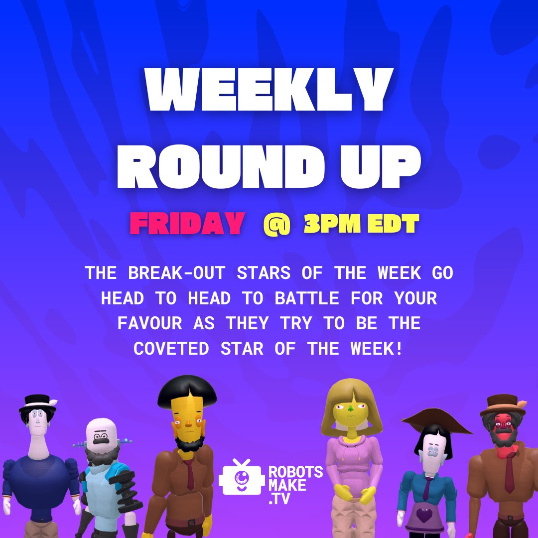 transformsai's tweet photo. Join us every Friday at 3pm EST/12pm PST for an electrifying showdown where the top three breakout stars of the week collide head-to-head for your approval 🎬📺🔥
#WeeklyRoundUp #RobotShowdown #ViewerChoice #AI #GenerativeMedia #WhoWillWin https://t.co/XSEkTwlm7O