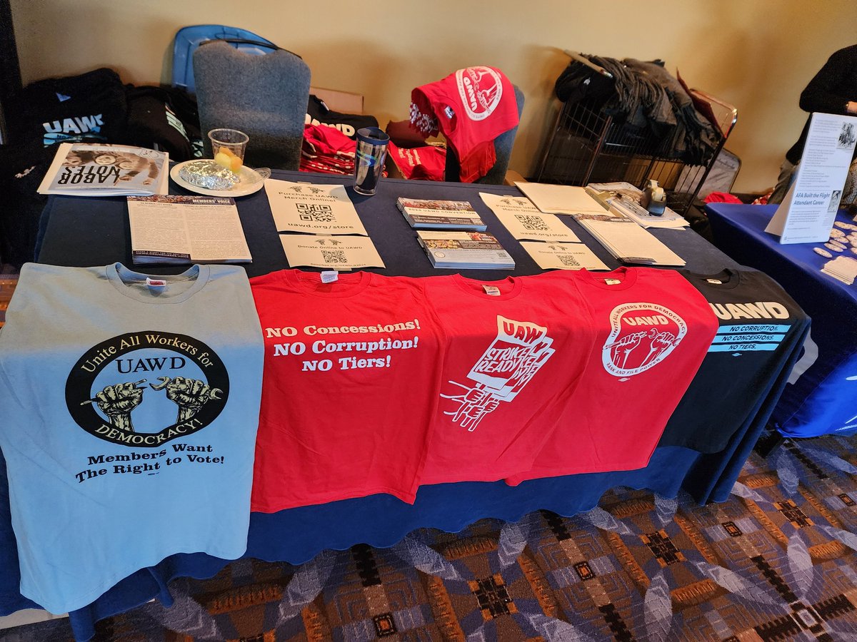 Stop by our table at @labornotes conference. Staffed with UAW volunteers 7pm tonight, 5pm Saturday and 3pm Sunday! Reminder to join us tonight in Rosemont b for our UAWD reception Follow our events this weekend here: uawd.org/labornotes/