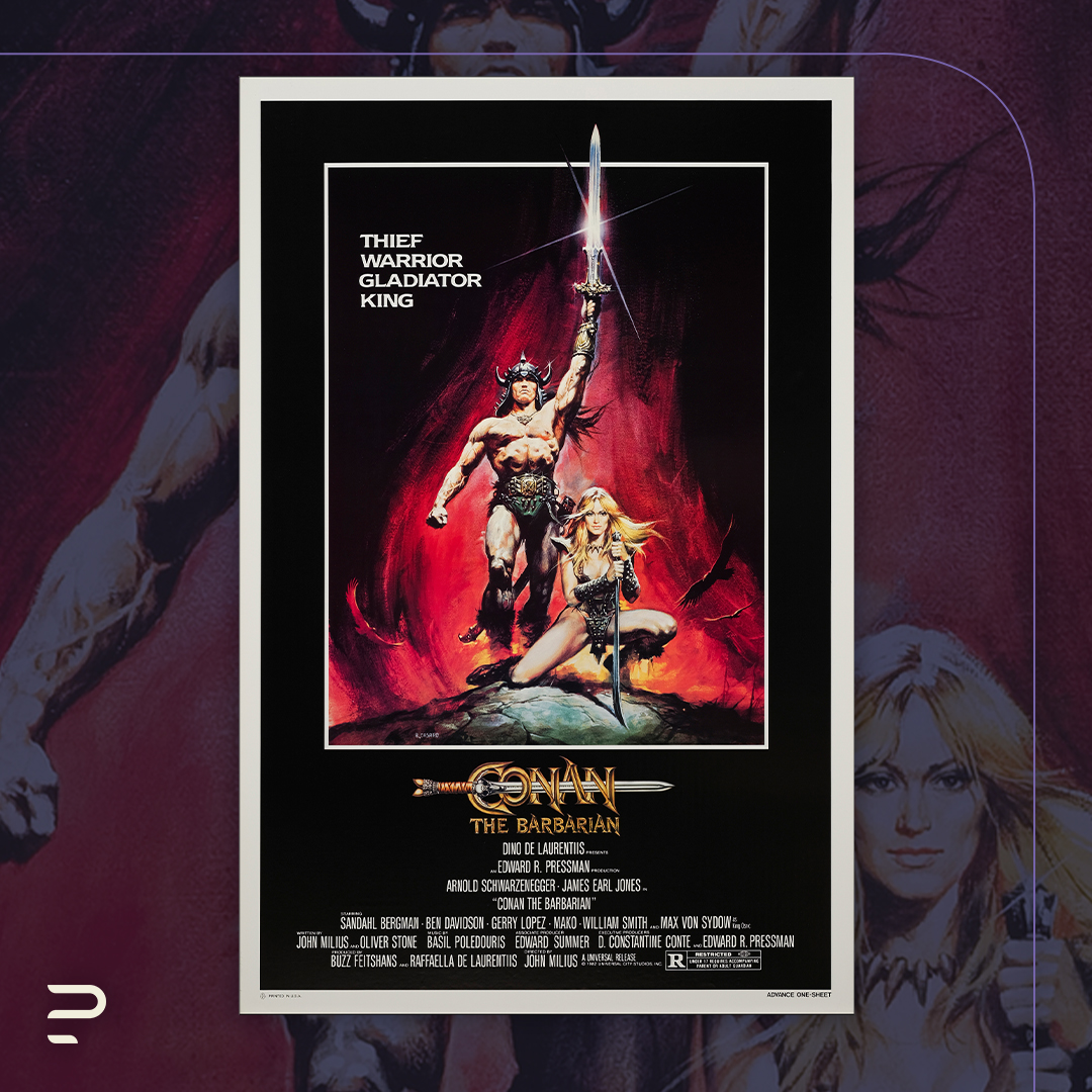 Thief, Warrior, Gladiator, King - go forth to the #PropstorePosterAuction with all the courage of Conan, and become the almighty bidder! Find this and more in the Collectible Posters Live Auction at propstoreauction.com/auctions/info/…