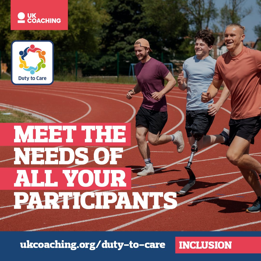 Our free resource ‘A Guide to Becoming a More Inclusive Coach’ ✅ examines the enormous benefits of inclusive practice ✅gives examples of what inclusive coaching looks ✅and advice on how to help each person achieve their potential ➡️ bit.ly/4d5cv73 #DutyToCare