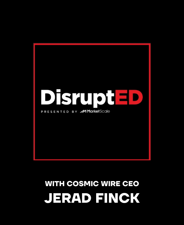 In Case You Missed It: host Ron Stefanski and Cosmic Wire CEO @__BLAZAR__ explore the future of online interactions and its evolution with Web3 and blockchain technologies in a new DisruptED Podcast episode. Listen now 🎧 marketscale.com/industries/bus…