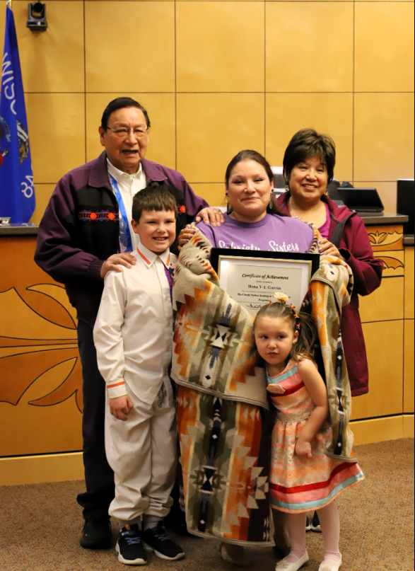 Congratulations to Henu on her graduation from the Ho-Chunk Nation Healing to Wellness Court and reconciliation with her beautiful family. When one person rises out of addiction, incarceration, and disconnection, we #AllRise.