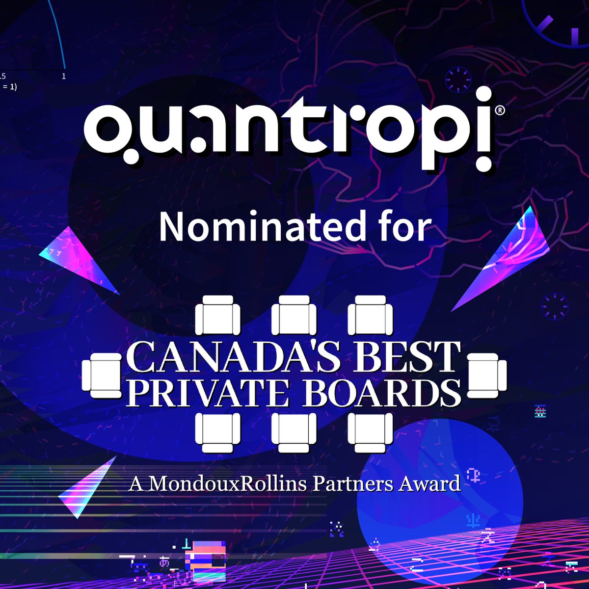 We’re excited to announce that @Quantropi has been nominated for one of Canada's Best Private Boards awards! This nomination is a testament to our commitment to defending Truth and Trust in the $50 Trillion global digital economy. #CanadaBestPrivateBoardsAward #Quantropi