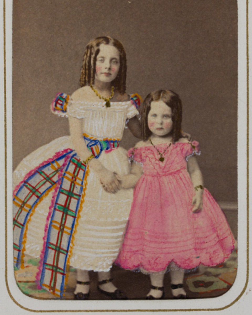 Take that portrait from drab to fab with some hand coloring. Show off your youth and exuberance by making those cheeks extra rosy! Future generations will thank you. 👍 . . [Sisters of Louis Ramus], circa 1895, bhs_v1978.174.1b; Ramus family papers and photographs