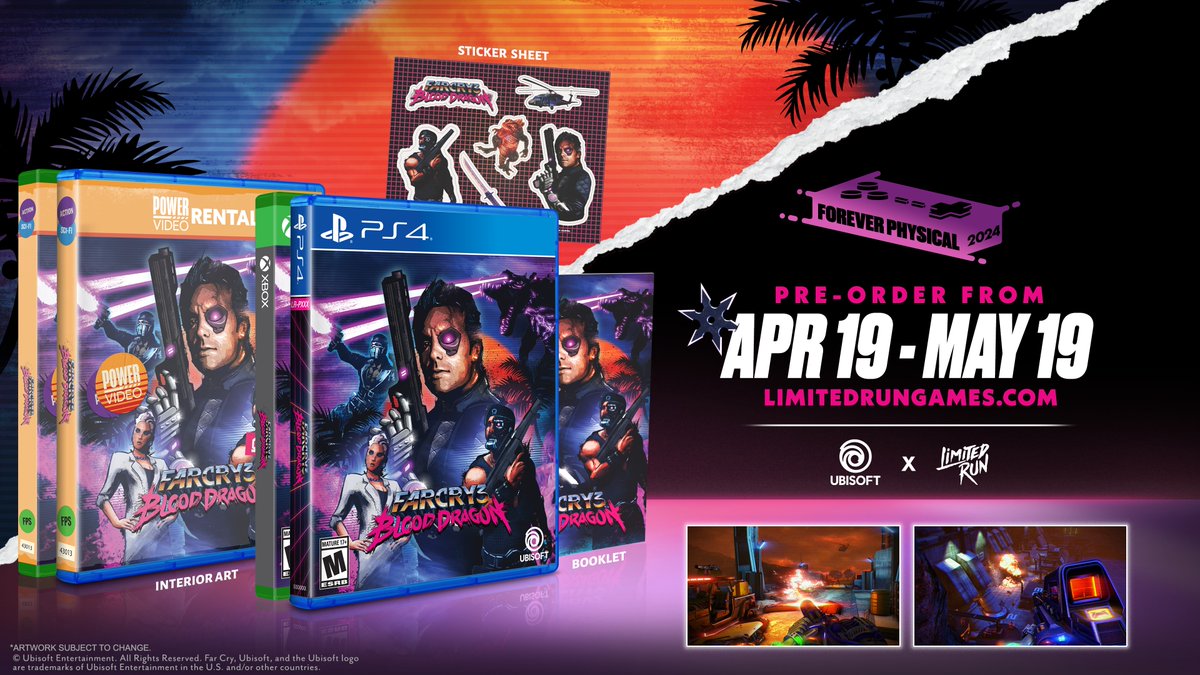 There’s only one force powerful enough to stop an army of rampaging killer cyborgs, metal sharks and vicious Blood Dragons that shoot lasers from their eyes – that force is you. Reserve your copy or Collector’s Edition of Far Cry 3® Blood Dragon TODAY: bit.ly/3Jj7w50