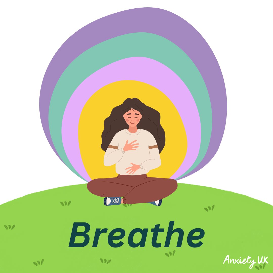 When experiencing anxiety we can see a shortening in our breath. So, it's important to carve out some time each day to focus on your breath. See our self-care tool video for infinity breathing: anxietyuk.org.uk/self-care-tool… #breathwork #anxietyuk