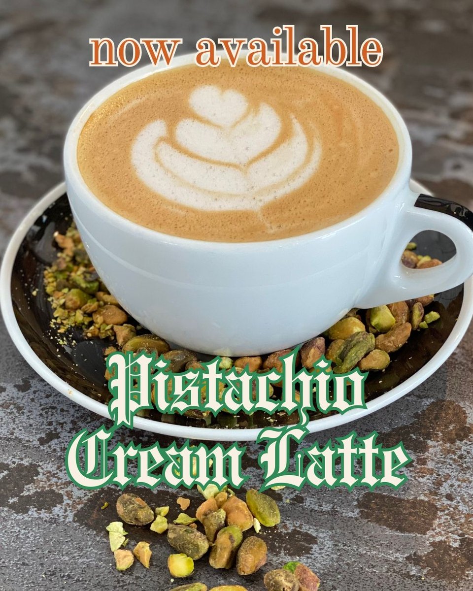 Timelesscoffee's tweet image. 🎉🎉🎉 Today is the day! Our new Pistachio Cream Latte is here. Now available at all Timeless locations.