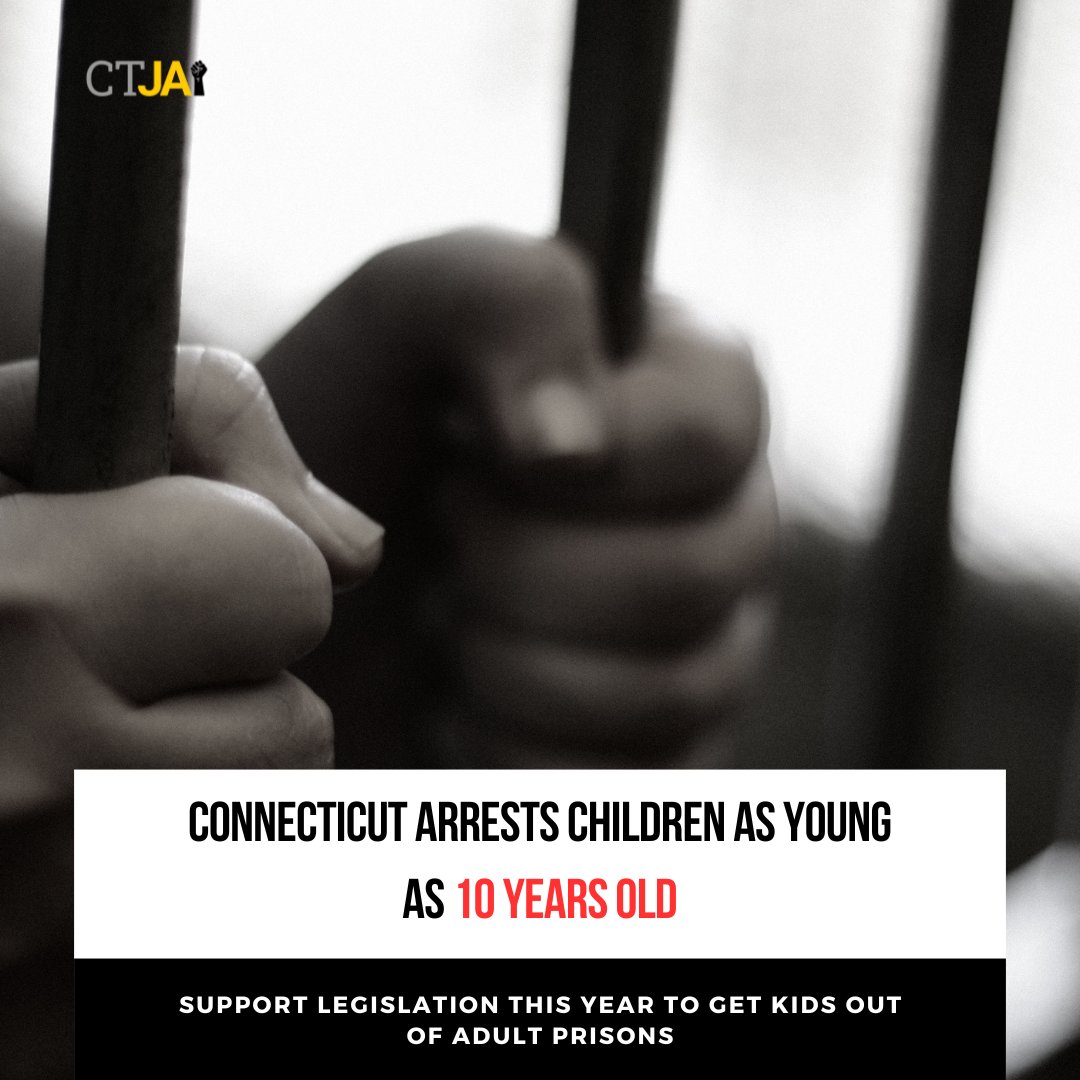 With some states having no minimum age of arrest, and others raising theirs to 12, CT is still arresting children as young as 10 📣 We will continue to fight to raise the minimum age of arrest higher and higher. #FactCheckFriday #InvestInMeCT 🙌🏻🙌🏽🙌🏿
