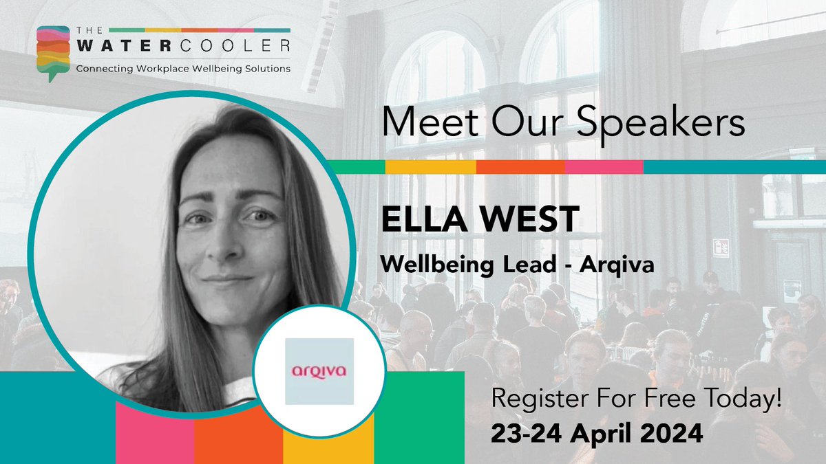 🎤 Hear Ella West, Wellbeing Lead at Arqiva, at The Watercooler! With 16+ years in health, Ella's made Arqiva a wellbeing champion, setting new standards. Register now: watercoolerevent.com #Wellbeing #EmployeeEngagement #TheWatercooler