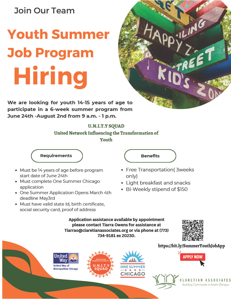 Summer is closer than you think! U.N.I.T.Y Squad Summer Youth Program is looking for 14/15 year old Chicagoans to apply for jobs until May 3rd.

Learn more about this and other opportunities: stjudeleague.org/community-deve…

#StJude  #YouthProgram #SummerOpportunities #ChicagoJobs