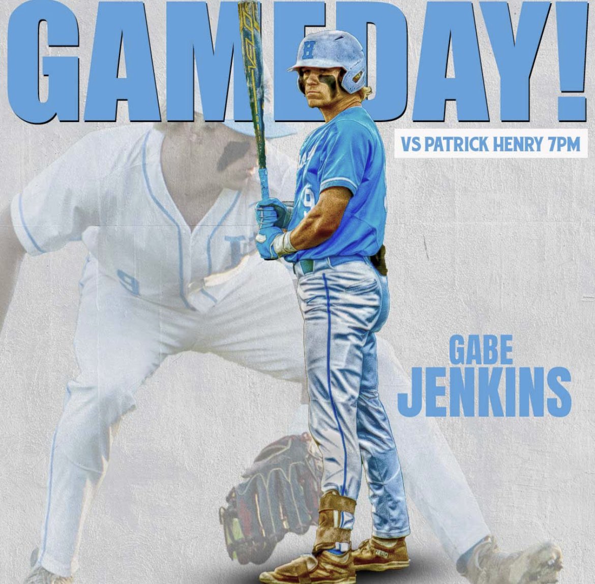 Game Day! Come out to Hanover High School tonight as the Hawks take on the Patriots of Patrick Henry! First pitch is set for 7:00pm. #SquadUp