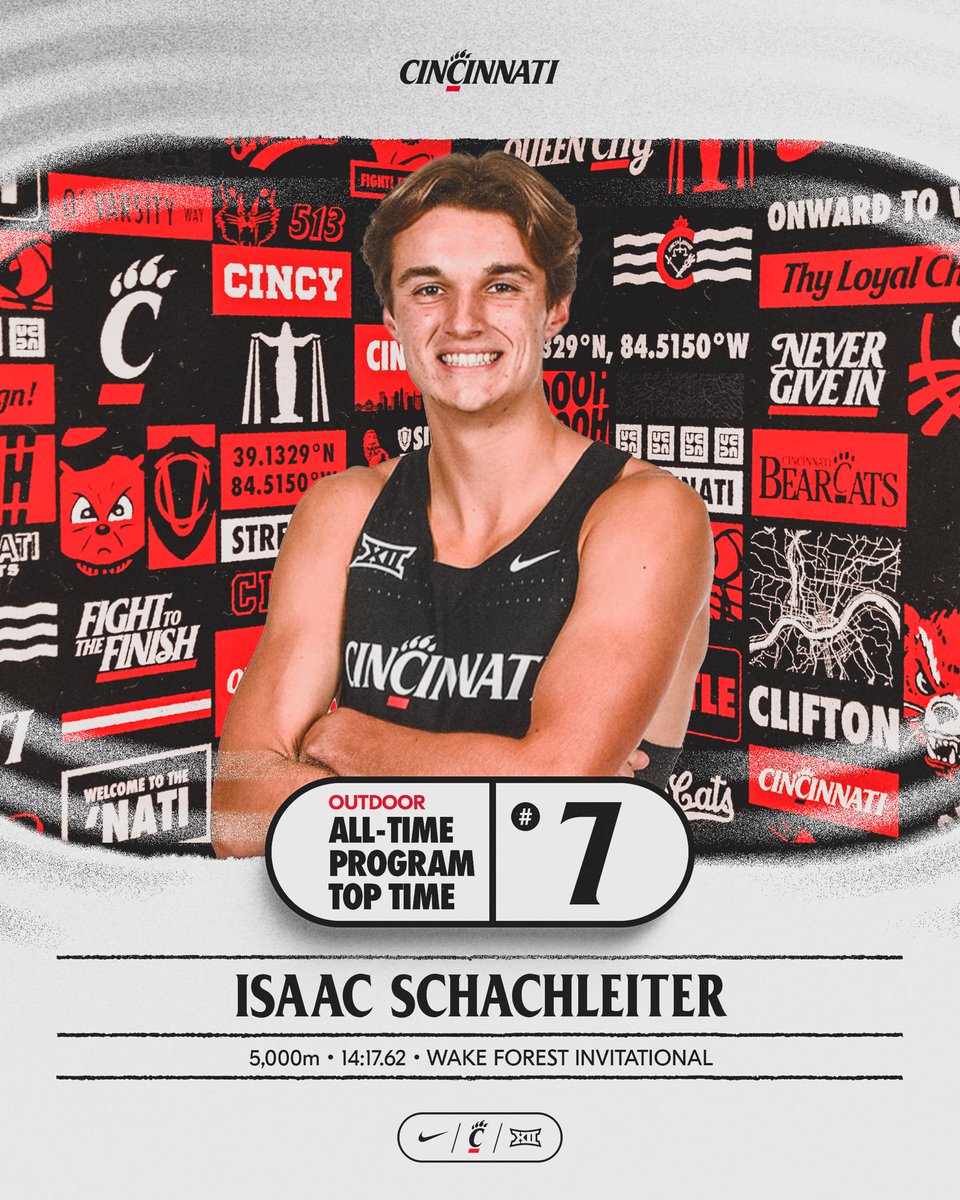GoBearcatsTFXC's tweet photo. Isaac Schachleiter was moving this morning at the Wake Forest Invitational!! 

The freshman placed 3rd overall in the men’s 5,000m with a PB time of 14.17.62, the 7th fastest time in school history!! 

#Bearcats https://t.co/zRs3uTCFfx