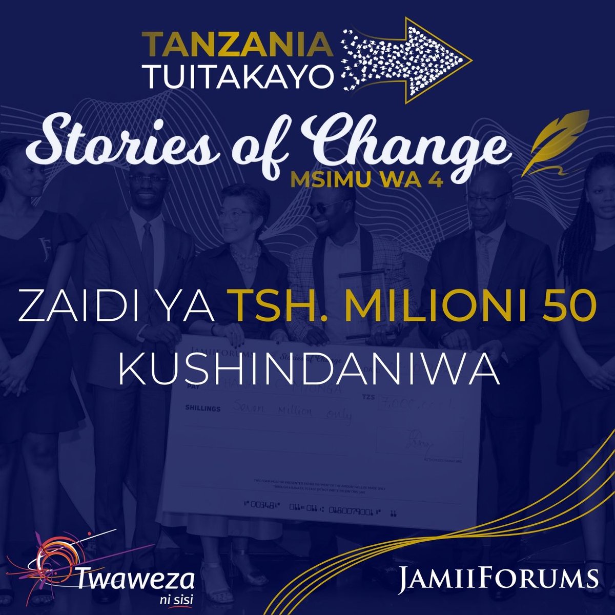 Msimu wa 4 wa 'Stories of Change' mbali na #Twaweza, JamiiForums itashirikiana na Wadau wengine kutoka Serikalini, Asasi za Kiraia, Mashirika yasiyo ya Kiserikali na Kampuni Binafsi katika nyanja za #Habari, #Elimu, Vijana, Wanawake, Makundi Maalumu, Teknolojia, Afya n.k. Wadau…