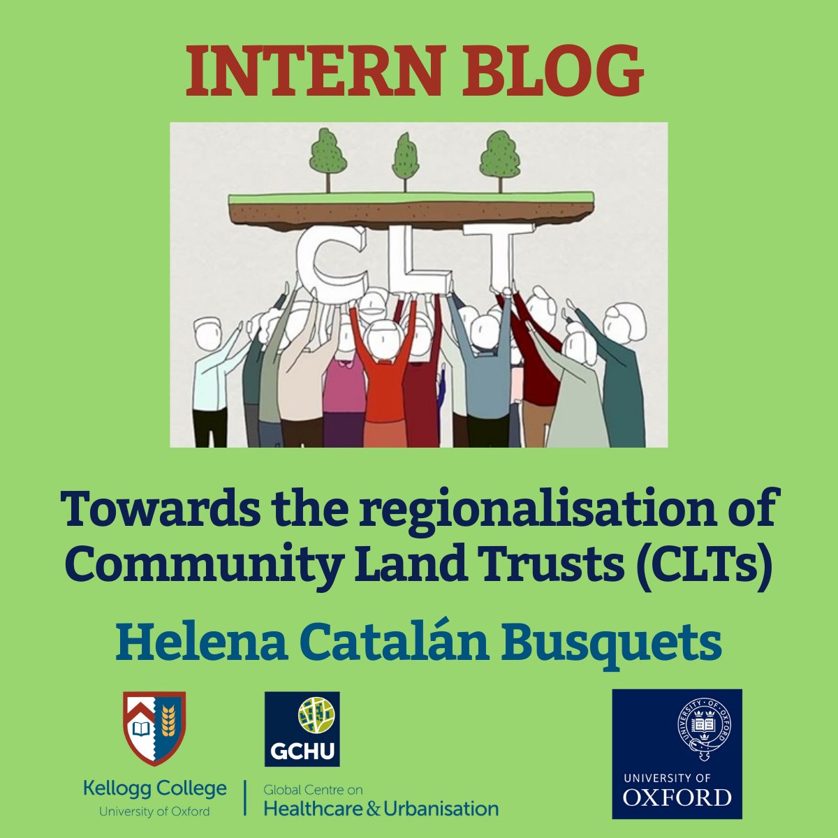 Today's internship publication comes from GCHU Intern and @KelloggOx MSc Global Governance and Diplomacy student Helena Catalán Busquets who investigates the benefits of the Community Land Trust model to address housing problems in the UK. Read it at: gchu.org.uk/2024/04/toward…