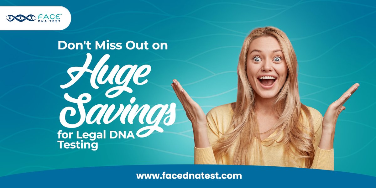 Don't wait; save big! Face DNA offers a limited-time offer of $25 off on any legal DNA test. Our court-admissible tests can help with child support, and more. Use code: 25OFF. 📲 bit.ly/2zrsJGr 🌐 facednatest.com 📞 (833) 322-3362 ✉️ support@facednatest.com #DNA