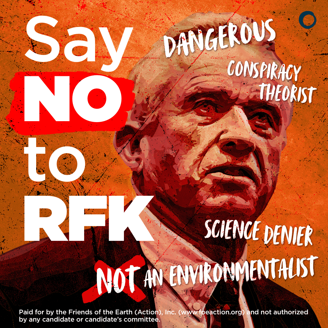 Today a dozen leading environmental orgs published an open letter exposing the dangers of @robertkennedyjr’s campaign for president. By rejecting science, what Kennedy offers is no different than Trump. Climate voters must #RejectRFK foeaction.org/rfk