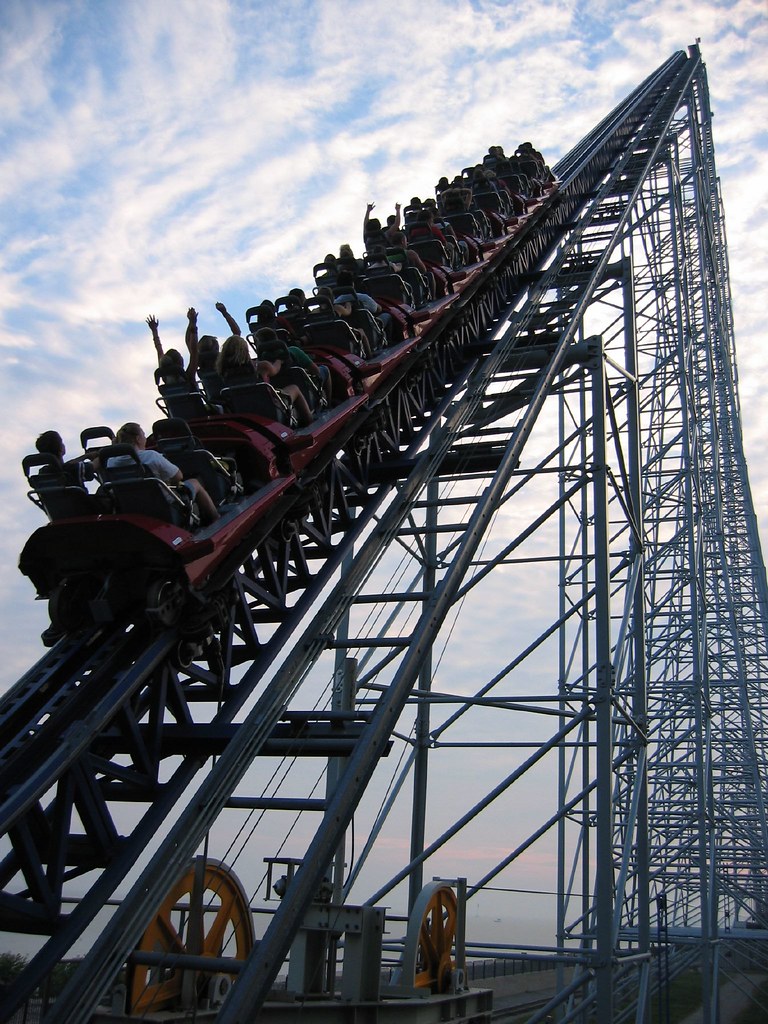 DID YOU KNOW: The Millennium Force Roller Coaster in Sandusky, Ohio, is one of the world's tallest (310 feet) and fastest (92 mph) roller coaster, and is supported by 226 footers using 9,400 yards of concrete. It took 175 truckloads of steel to create the frame.