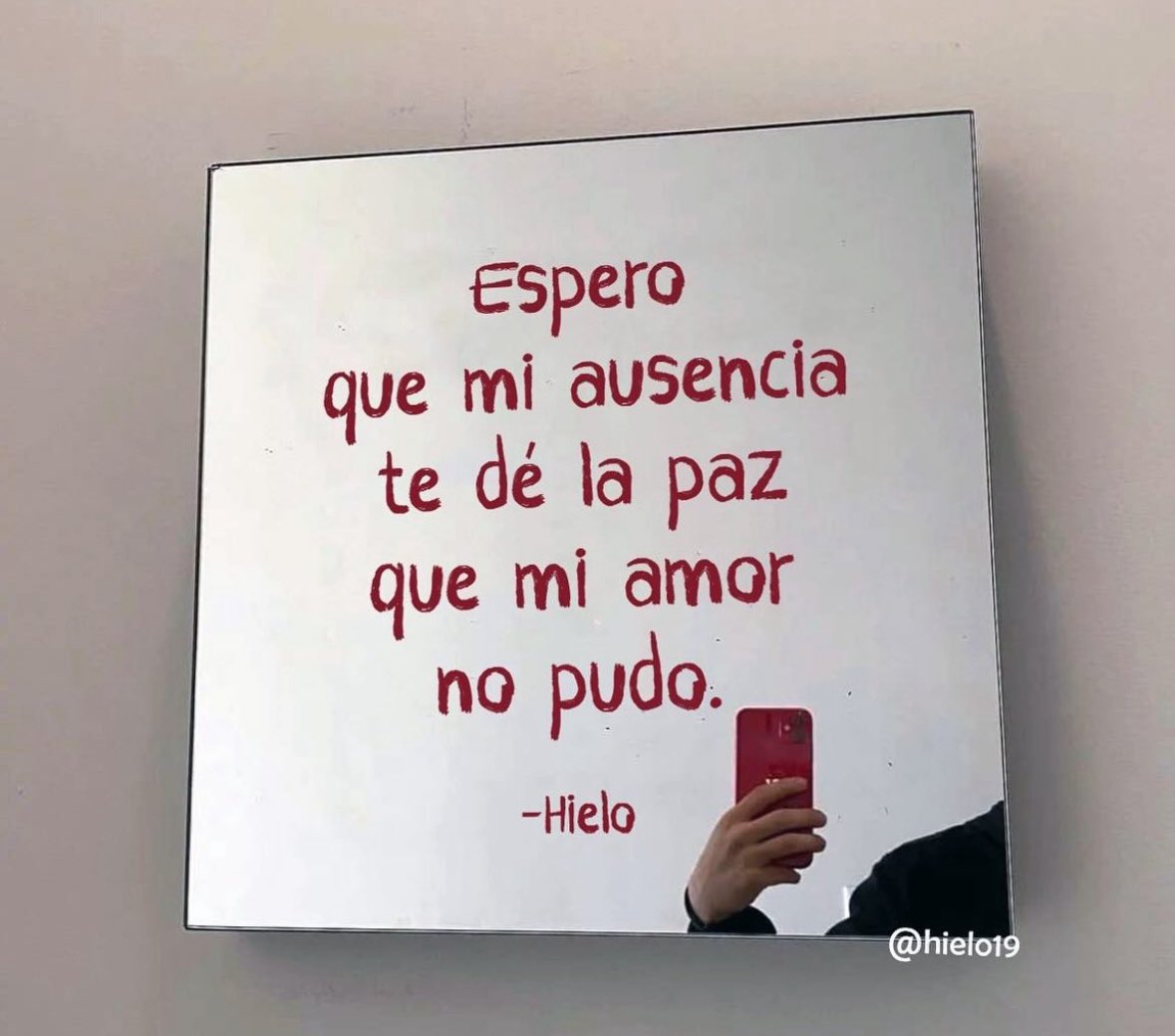 Espero que encuentres paz